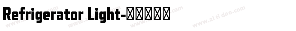Refrigerator Light字体转换